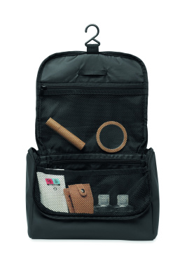 Logo trade promotional merchandise image of: Cosmetic hanging bag in PU