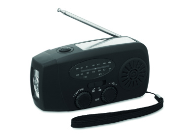 Logotrade promotional merchandise picture of: Portable radio SOS with LED torch
