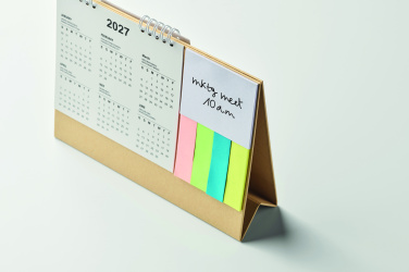 Logo trade corporate gifts picture of: Desk calendar with memo pad