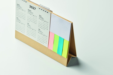 Logo trade promotional giveaway photo of: Desk calendar with memo pad