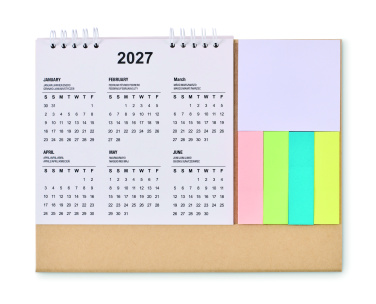 Logotrade promotional giveaways photo of: Desk calendar with memo pad