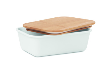 Logo trade promotional giveaways image of: Lunch box with bamboo lid
