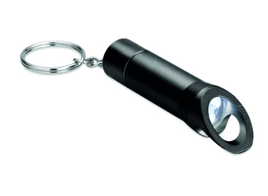 Logo trade promotional merchandise picture of: Metal torch key ring Ylivieska