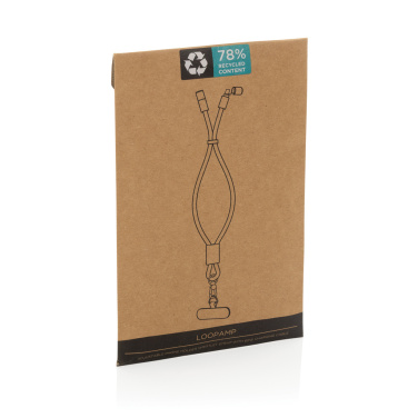 Logo trade advertising products image of: LoopAmp RCS RPET adjustable phone wrist strap 60W cable