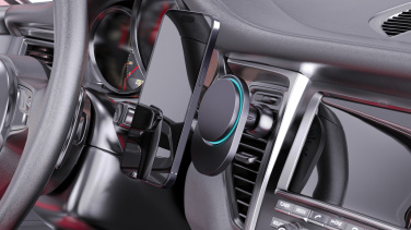 Logotrade promotional giveaway picture of: PowerCruze RCS rplastic 15W magnetic charging car holder