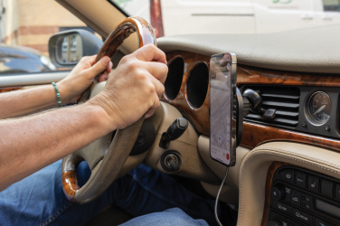 Logotrade promotional product image of: PowerCruze RCS rplastic 15W magnetic charging car holder