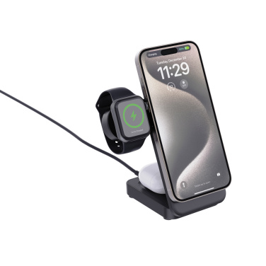 Logotrade business gift image of: Urban Vitamin Arcadia RCS rplastic 15W 3in1 magnetic charger