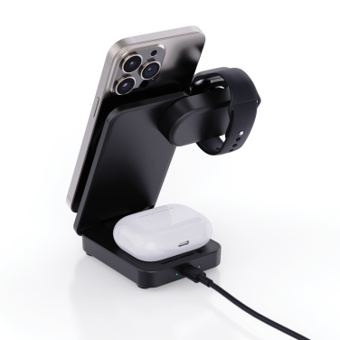 Logo trade promotional items picture of: Urban Vitamin Arcadia RCS rplastic 15W 3in1 magnetic charger