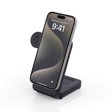 Logo trade promotional giveaway photo of: Urban Vitamin Arcadia RCS rplastic 15W 3in1 magnetic charger