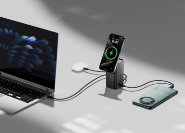 Logo trade promotional gifts picture of: Urban Vitamin Sunnyvale 100W 15.000mAh magnetic powerbank