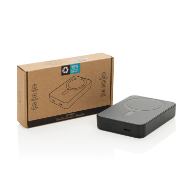 Logotrade promotional product image of: Amporia RCS recycled plastic 10.000mAh magnetic powerbank