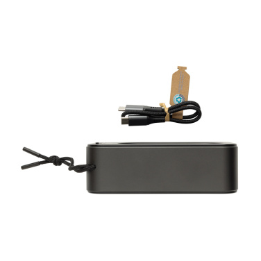 Logo trade promotional products image of: Swiss Peak RCS recycled aluminium 10W bass speaker