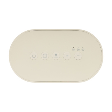 Logo trade advertising products picture of: LumaRise RCS reycled plastic white noise alarm clock