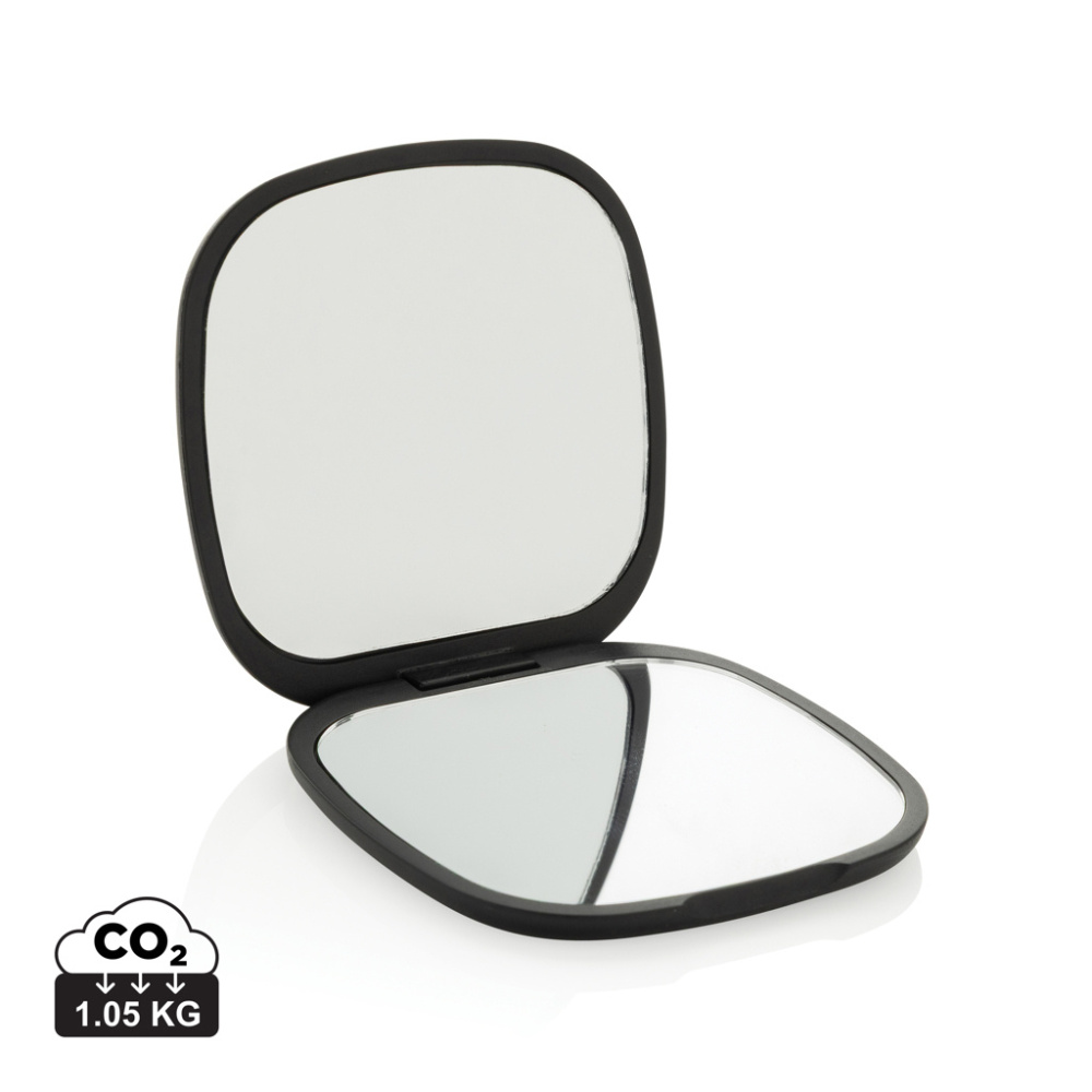 Logo trade advertising products image of: Reflecta RCS recycled plastic make-up mirror