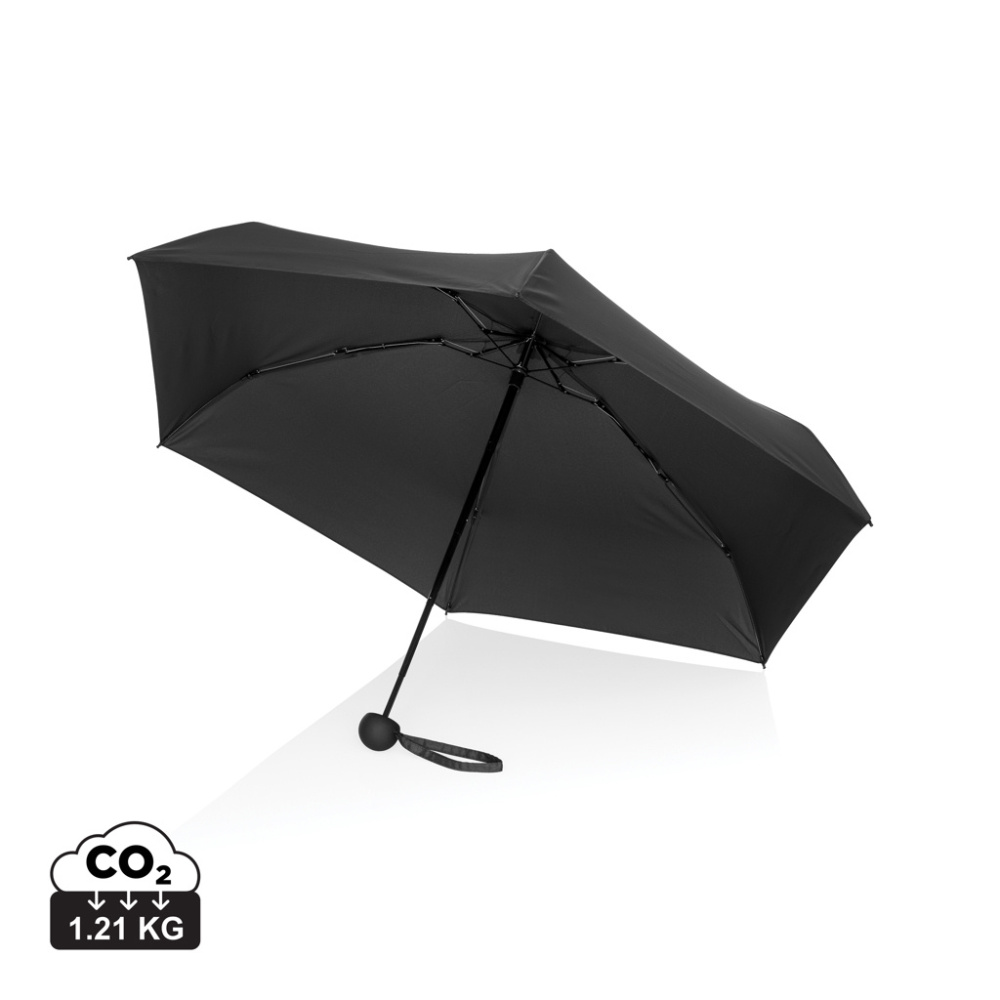 Logotrade advertising product image of: 19.5" Aware™ RPET super mini manual 190T Pongee umbrella