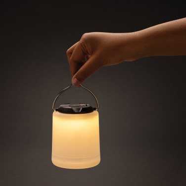 Logo trade promotional products image of: Limio RCS recycled plastic portable re-chargeable table lamp