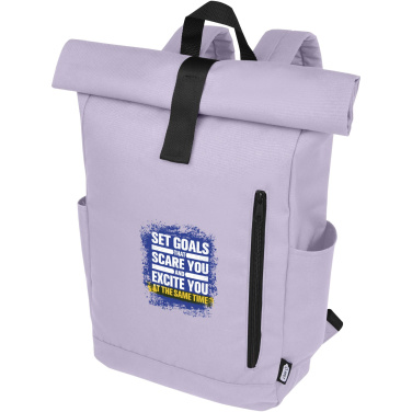 Logotrade promotional giveaway image of: Byron 15.6" GRS RPET roll-top backpack 18L