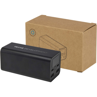 Logo trade corporate gifts image of: Acamar 20.000 mAh 70W recycled aluminium laptop power bank