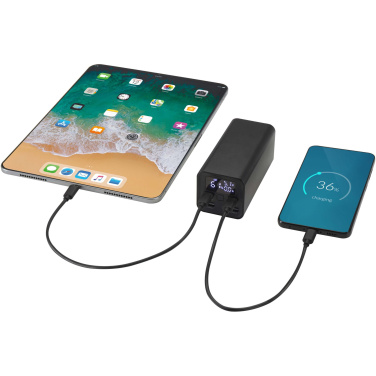 Logo trade advertising products image of: Acamar 20.000 mAh 70W recycled aluminium laptop power bank