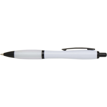 Logotrade promotional items photo of: Nash recycled plastic ballpoint pen with black trims (black ink)