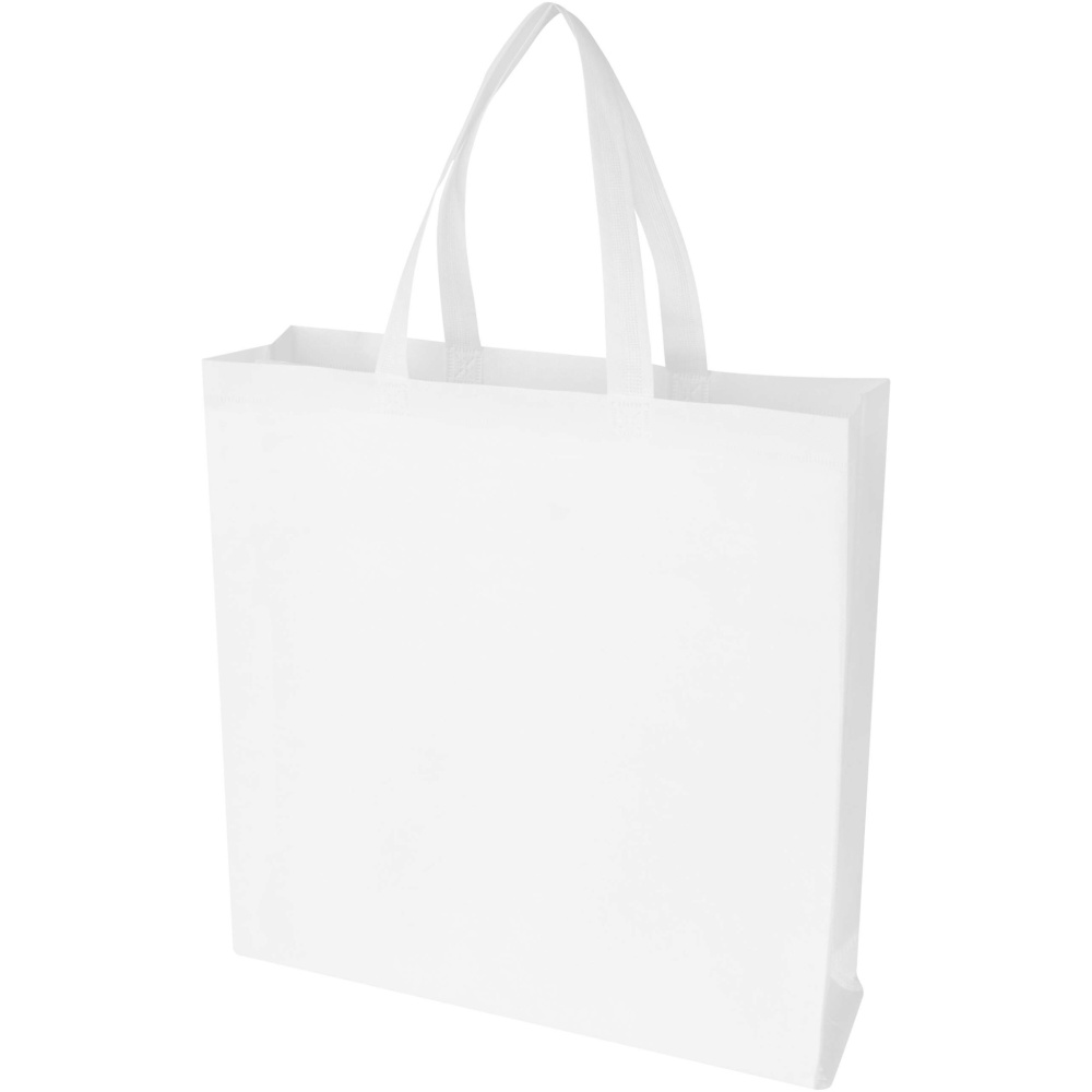 Logo trade promotional gifts image of: EcoSeal GRS recycled nonwoven gusset tote bag 12L