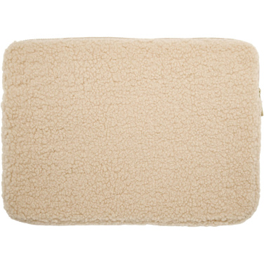 Logo trade promotional merchandise photo of: Bear 13" GRS recycled sherpa laptop sleeve 2L