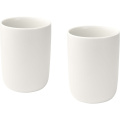 Male 350 ml ceramic cups - set of 2, White