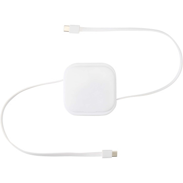 Logo trade promotional giveaways image of: Gloas 5-in-1 recycled retractable data sync and 100W fast charge cable with smartphone tool kit