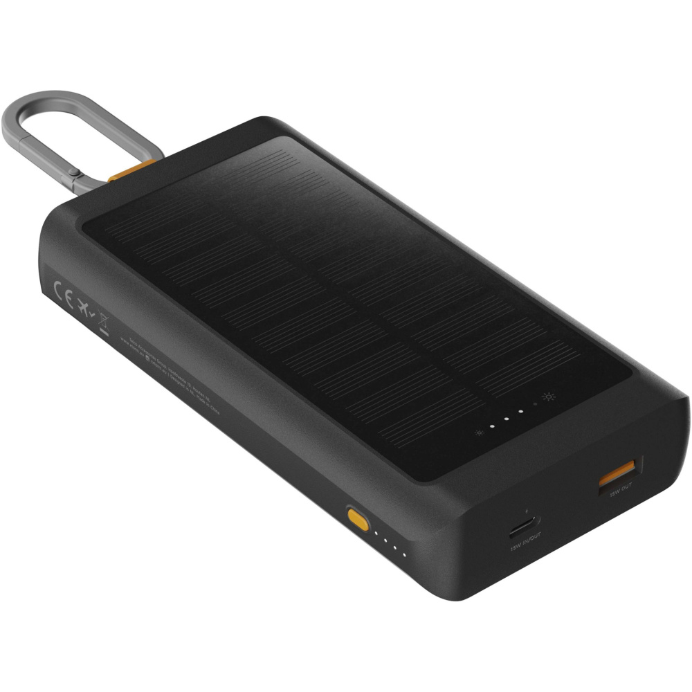 Logo trade promotional products picture of: Xtorm XG2S101 Go2 10.000 mAh 15W solar power bank with light