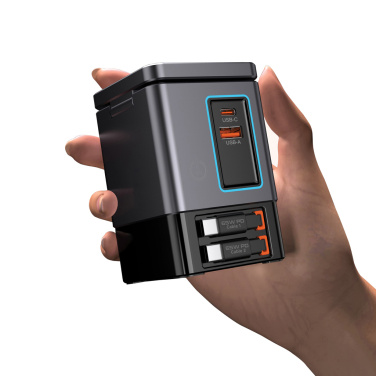 Logotrade advertising products photo of: Urban Vitamin Sacramento 105W GAN charger+retractable cables