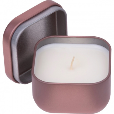 Logo trade promotional giveaways picture of: Candle in tin PRAGUE