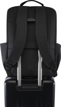 Logo trade promotional giveaways image of: Libra 15” GRS recycled laptop backpack 15L