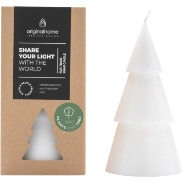 Logotrade advertising products photo of: Originalhome Xmas tree candle - L