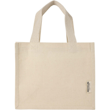 Logo trade promotional merchandise photo of: Odessa 220 g/m² GRS recycled cotton mini gusset tote bag 9L