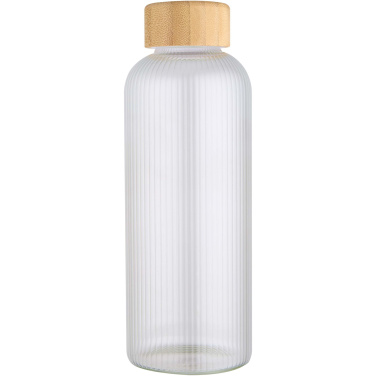 Logotrade advertising product image of: Mirage 650 ml single-walled borosilicate glass bottle with bamboo lid