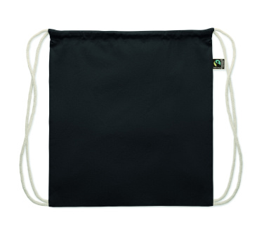 Logotrade corporate gift picture of: Drawstring bag Fairtrade 180gr