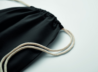 Logo trade advertising product photo of: Drawstring bag Fairtrade 180gr