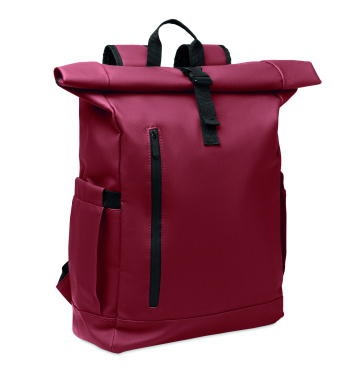 Logotrade promotional product image of: Rolltop laptop rucksack 600D