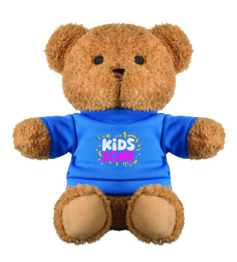 Logo trade promotional gift photo of: Teddy bear with t-shirt 23 cm