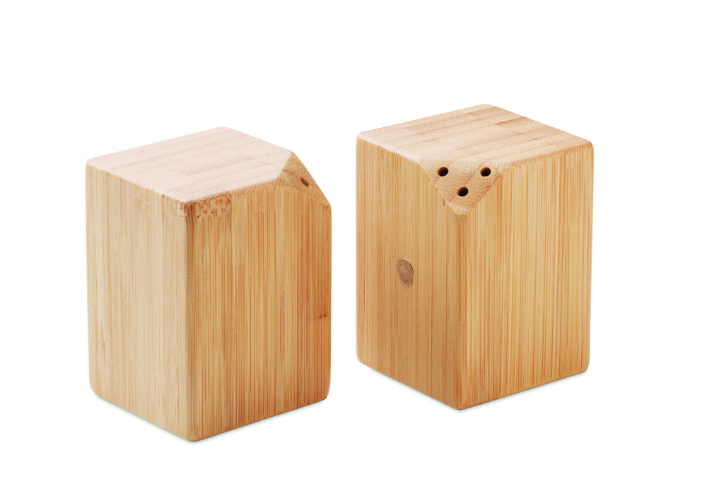 Logotrade corporate gifts photo of: Bamboo salt & pepper set