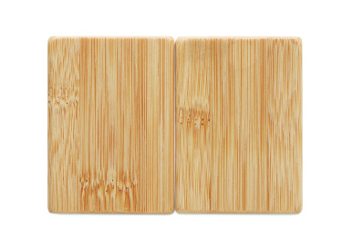 Logotrade business gift image of: Bamboo salt & pepper set