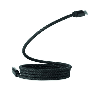 Logo trade corporate gift photo of: Braided magnetic cable in RPET