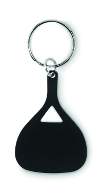 Logo trade promotional products image of: Aluminium key ring