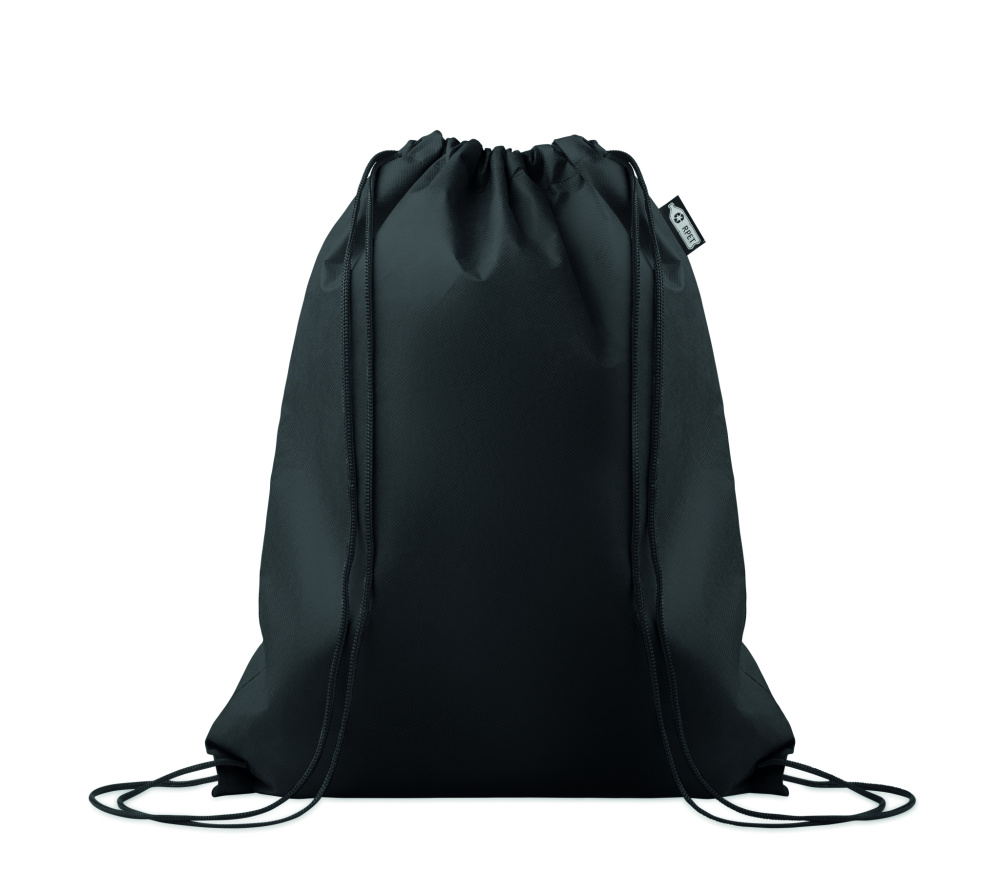 Logo trade promotional gift photo of: Drawstring bag RPET non-woven