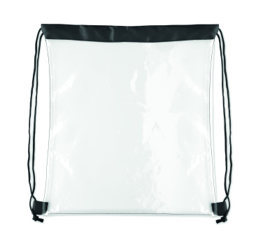 Logotrade promotional giveaway picture of: Transparent drawstring bag