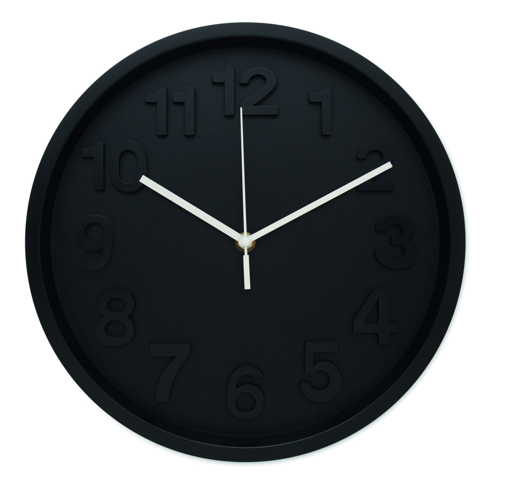Logo trade promotional gifts image of: Wall clock in PP