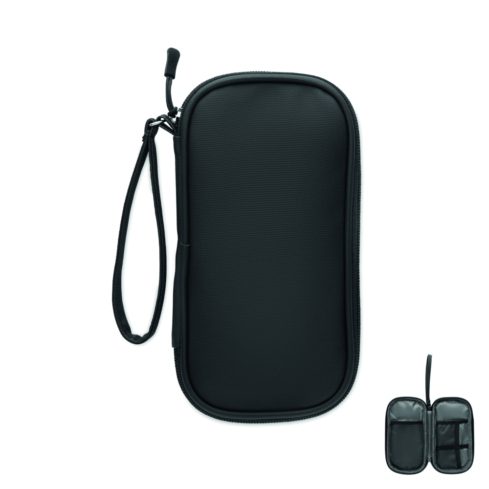 Logo trade promotional merchandise picture of: Tech organiser pouch 600D RPET