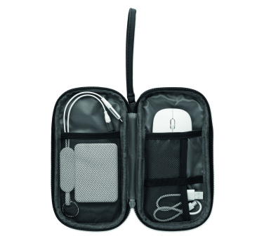 Logo trade promotional items image of: Tech organiser pouch 600D RPET