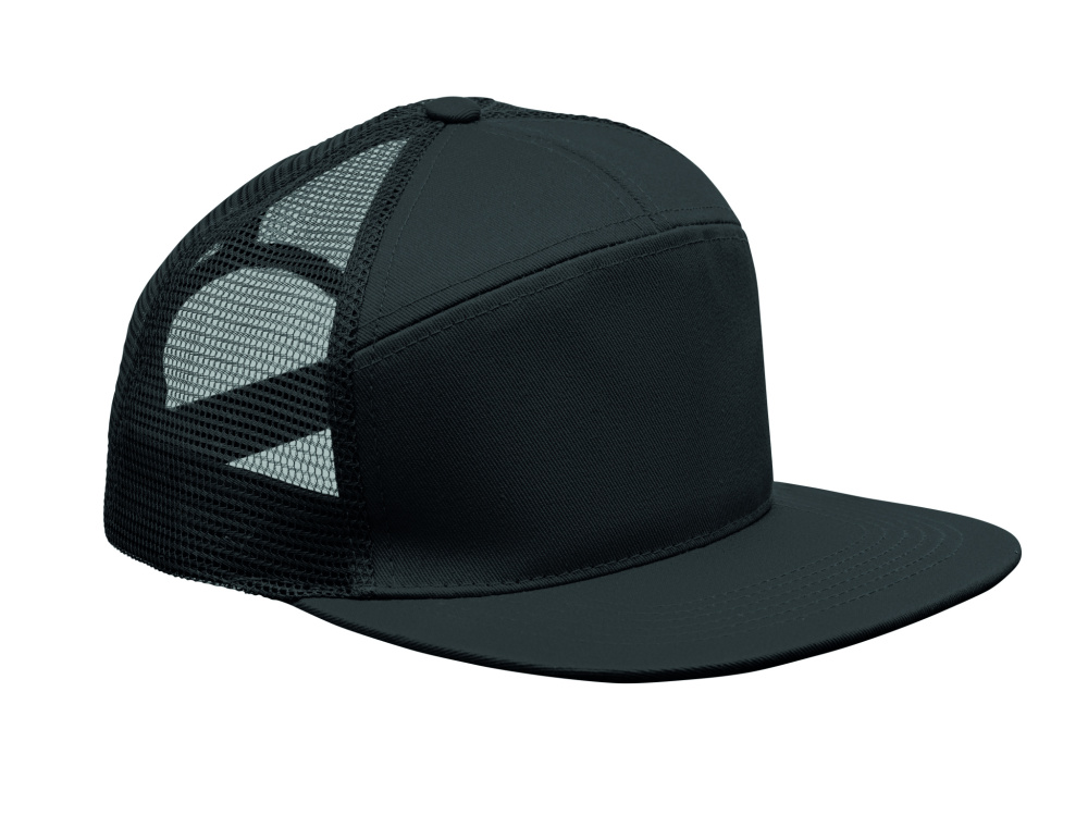 Logo trade promotional items picture of: 7 panel flat visor cap