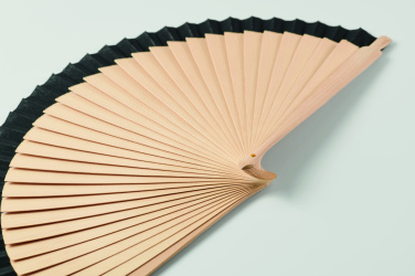 Logo trade advertising products picture of: Wooden hand fan